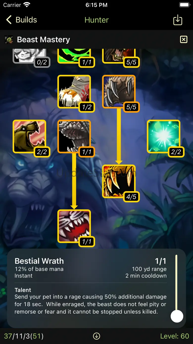 Classic WoW Talent Calculator 2.6.2