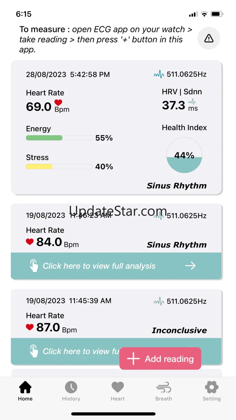 ECG heart analyze - watch 1.3.3