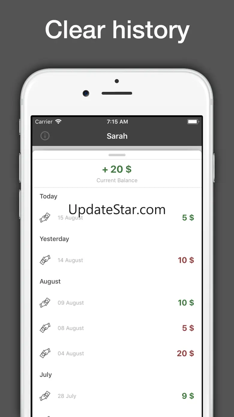 Debt, Loan tracker: You owe me 5.5.7