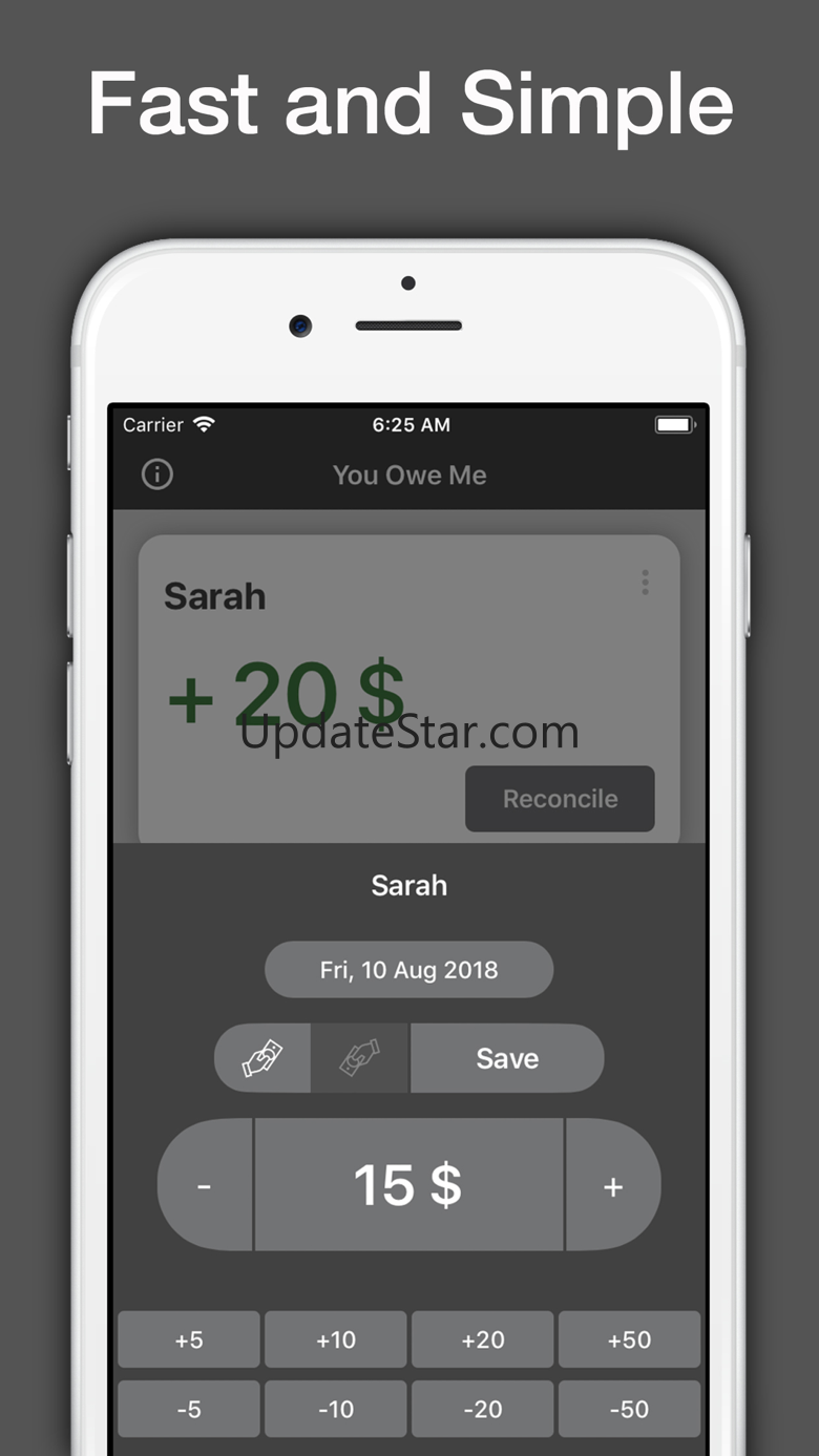 Debt, Loan tracker: You owe me 5.5.7