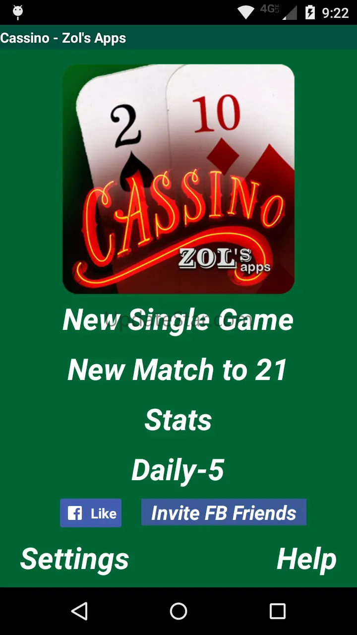Cassino Card Game 12.01