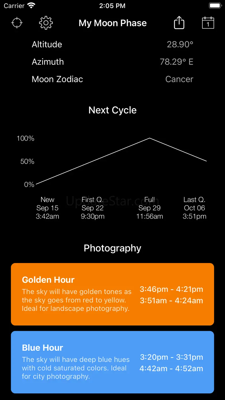 My Moon Phase - Lunar Calendar 5.0.1