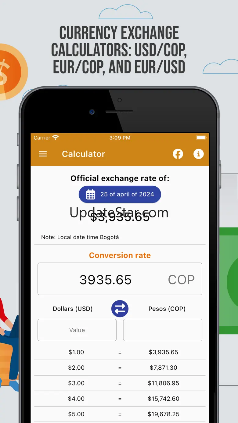 Dollar in Colombia 3.3.3
