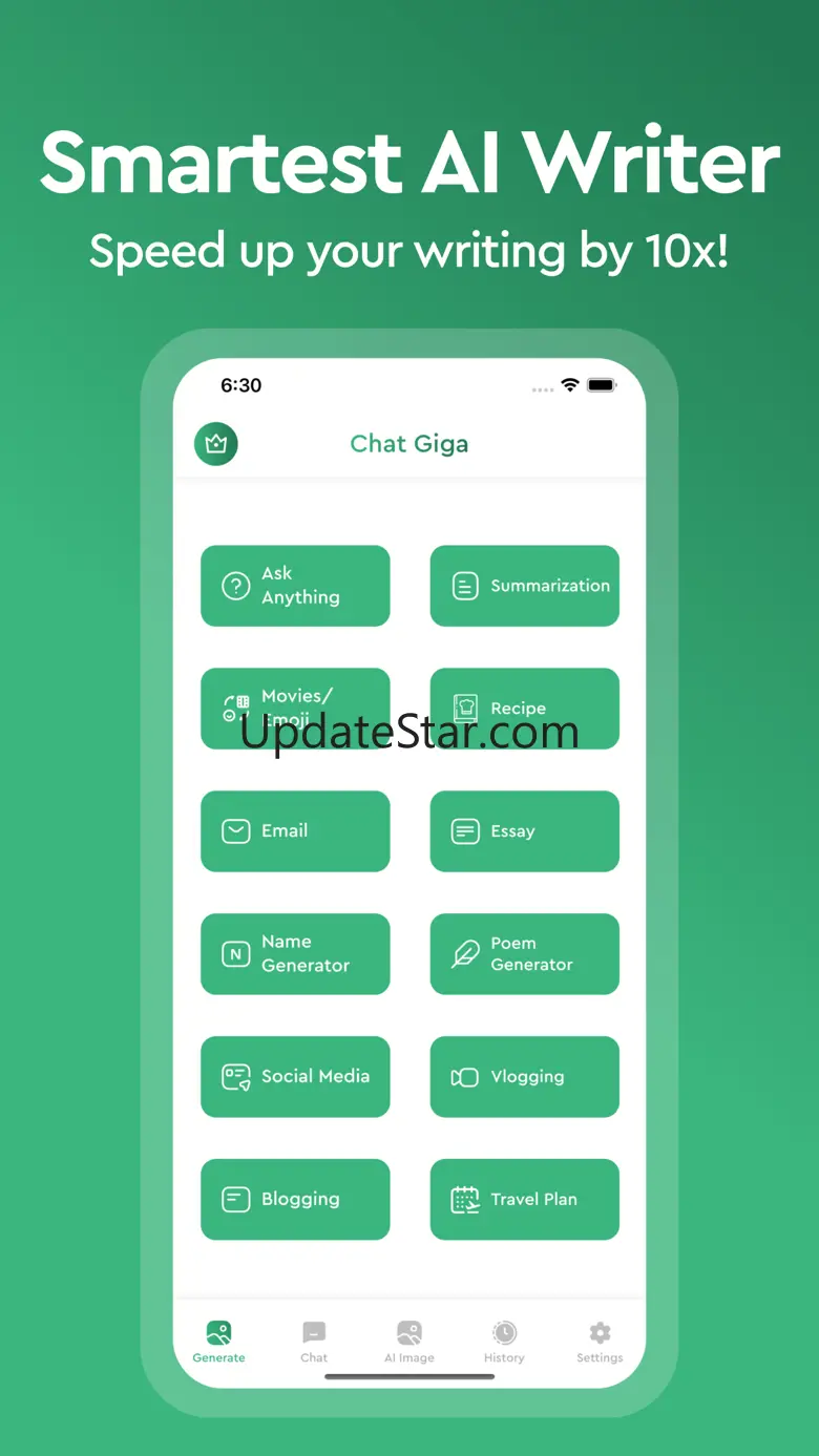 AI Writer & ChatBot - ChatGiga 1.2.5
