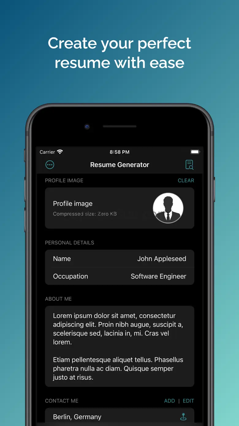 Unique Resume 4.1