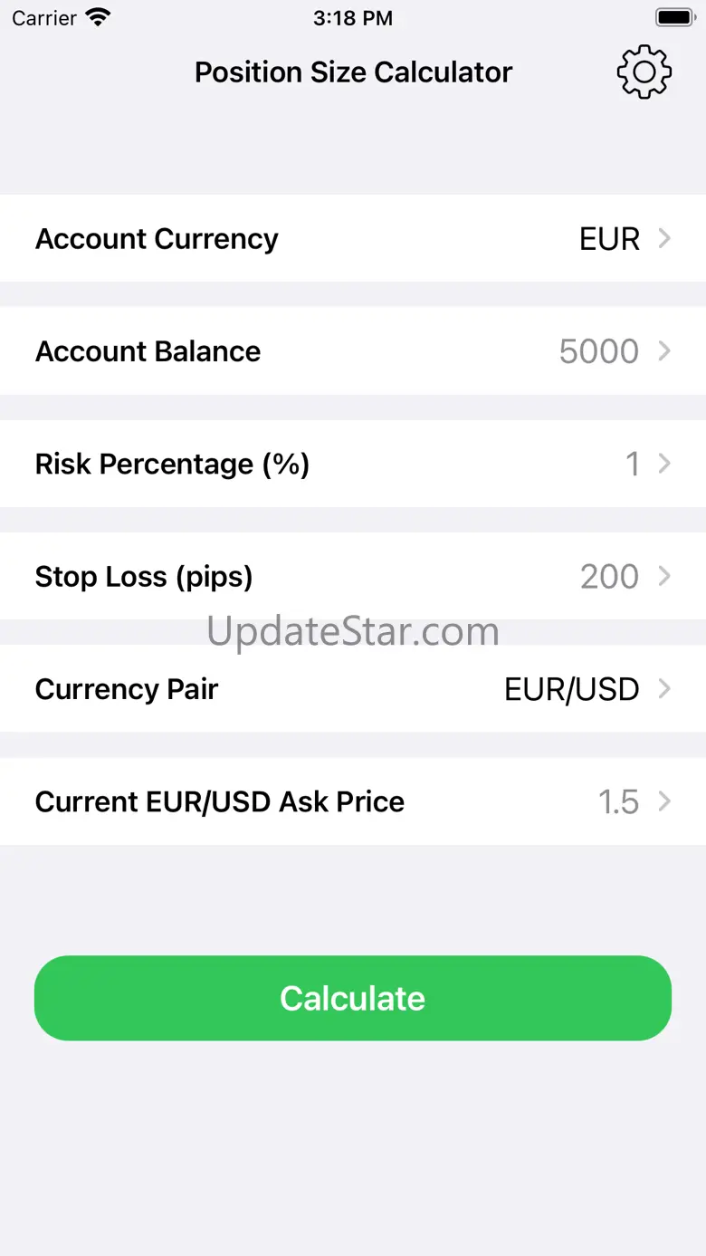 Position Size Lots Pip Calc Fx 1.8