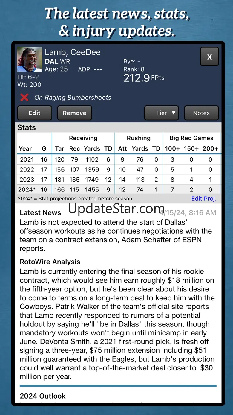 Fantasy Football Draft Kit '24 1.2