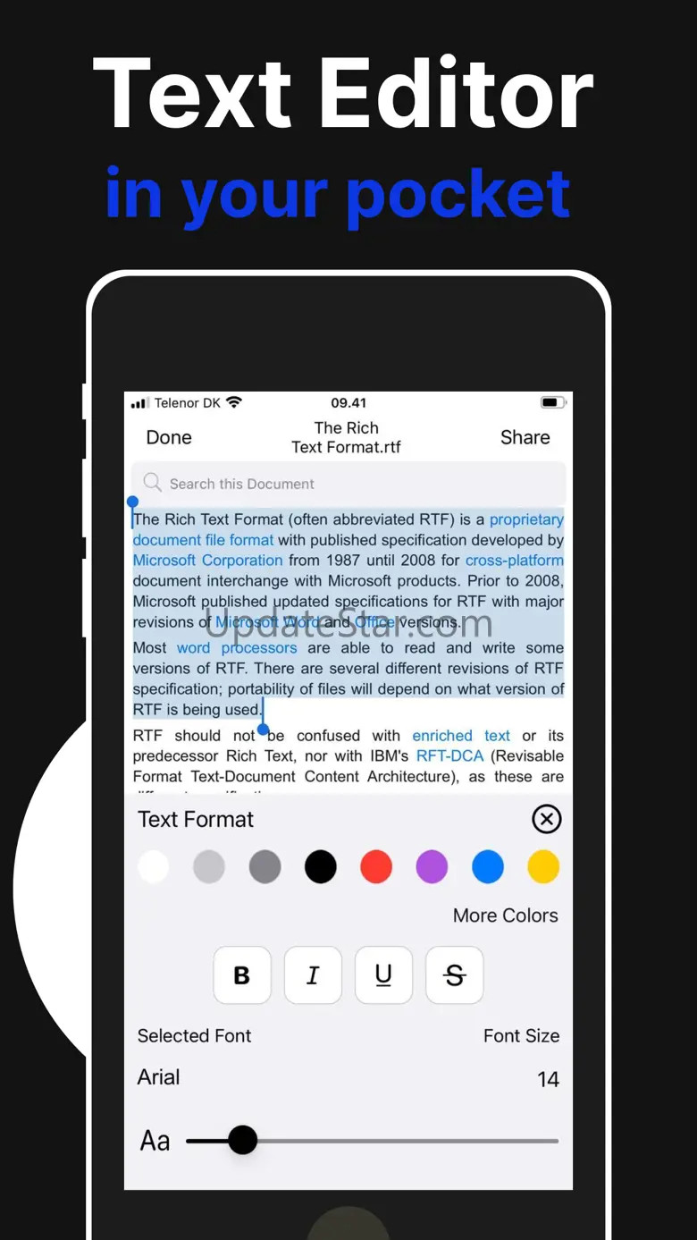 Text Editor - .rtf & .txt 1.0.37