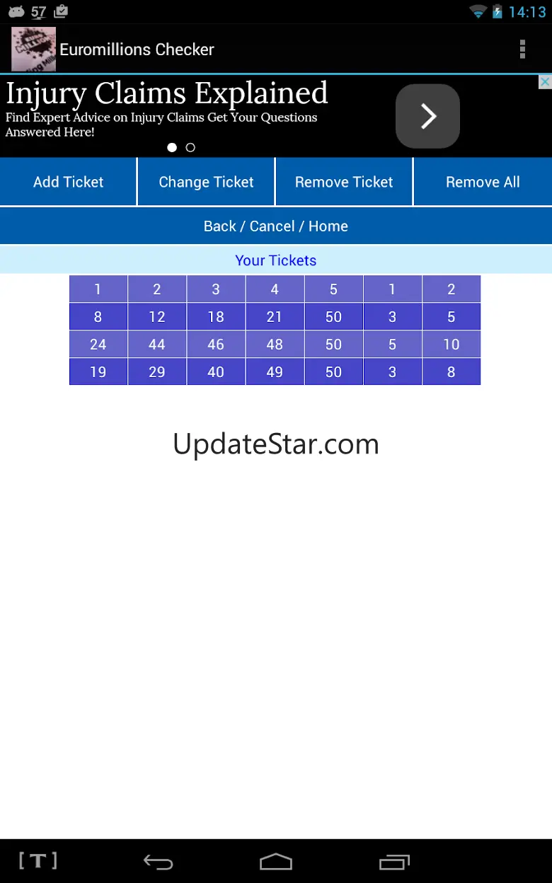 Euromillions Checker 35
