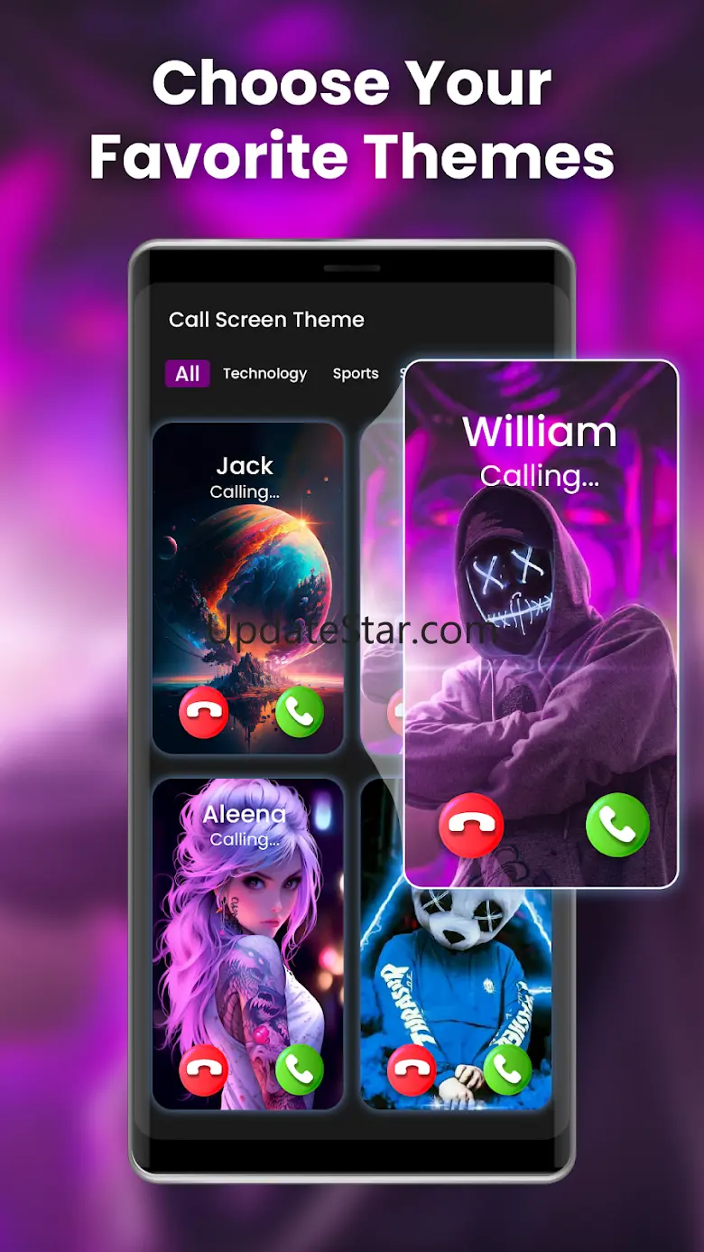 Color Your Call - Call Screen