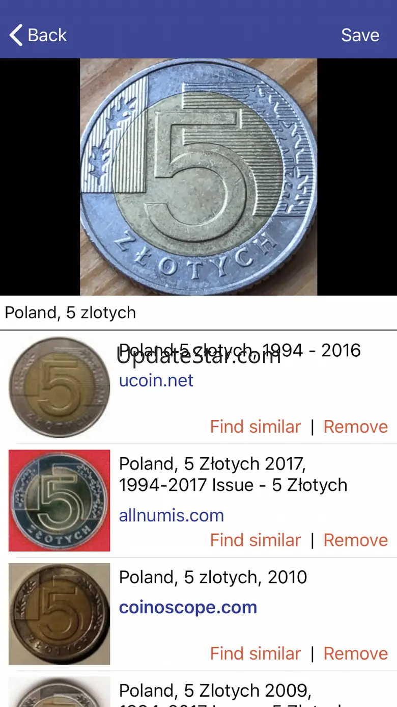 Coinoscope: visual coin search 1.6.1