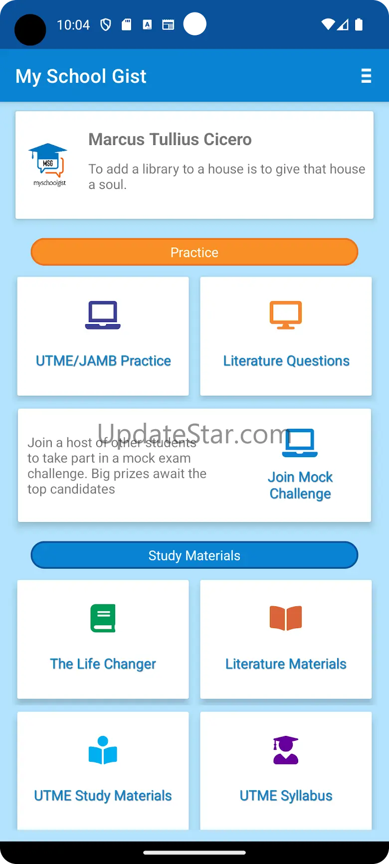 MySchoolGist CBT Practice 2024 2.06