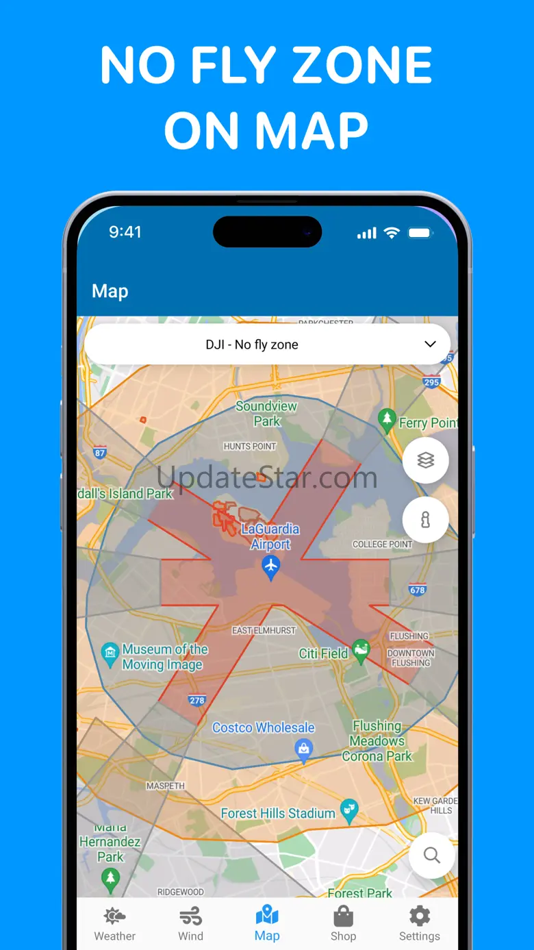 Drone Forecast. UAV Air map 2.3.5