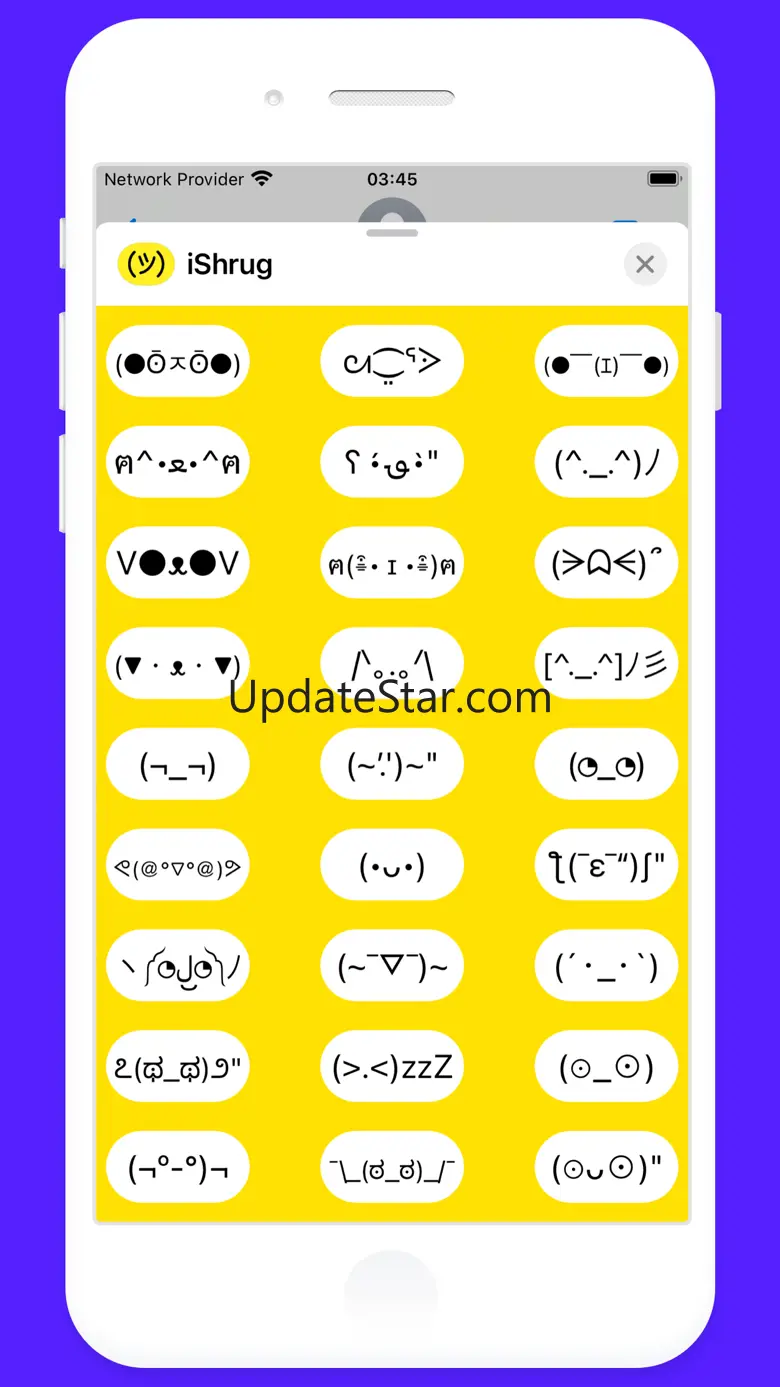 iShrug: Kaomoji and ASCII Art 2.6