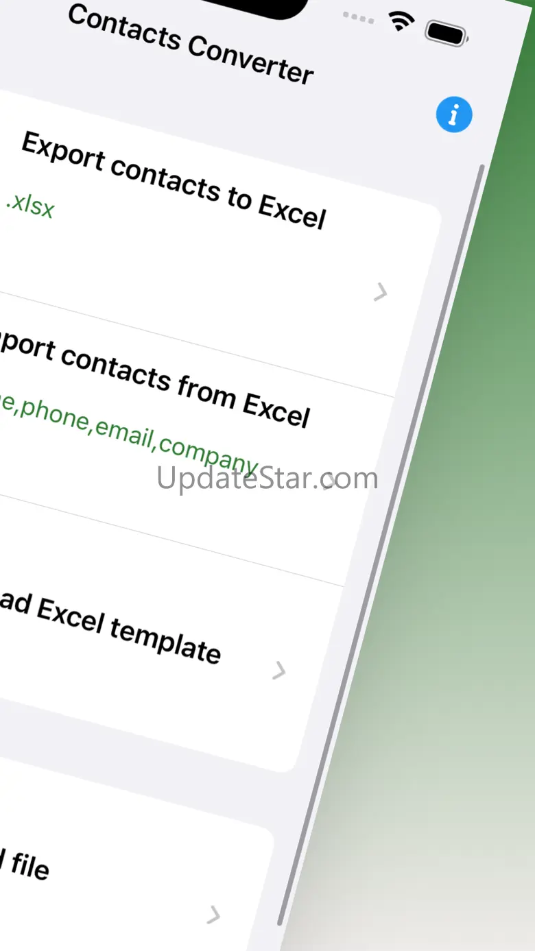 Contacts Converter-XLSX,VCF 1.0.7