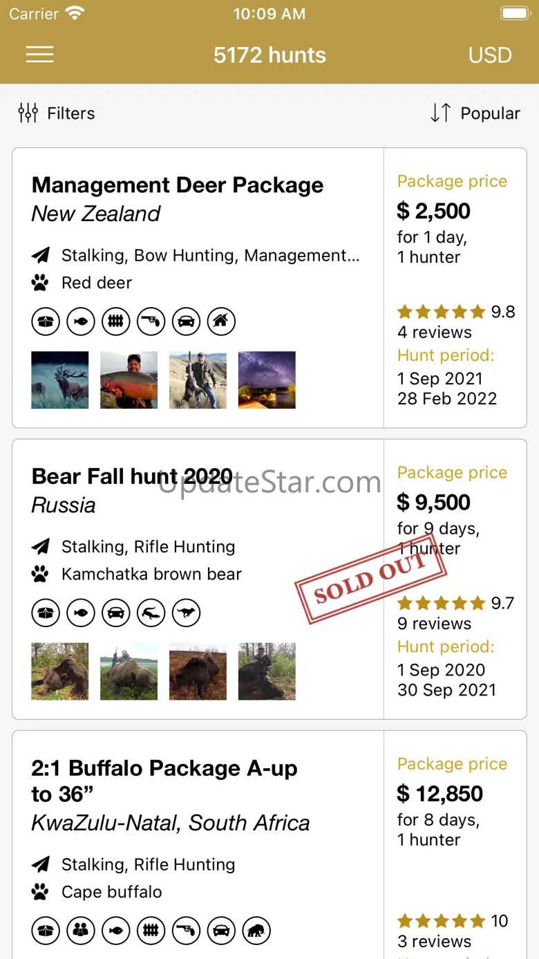 BookYourHunt: Hunting trips 3.15