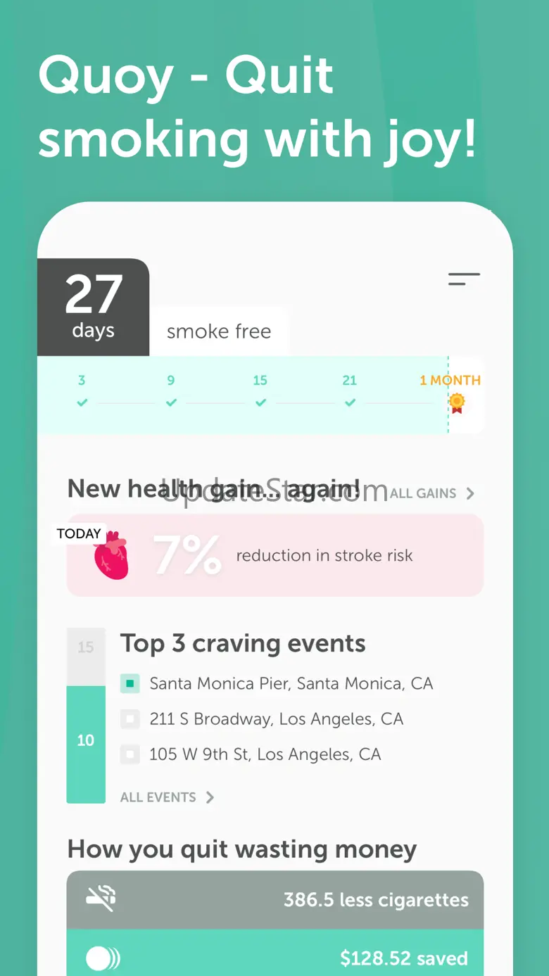 Stop Smoking Tracker - Quoy 2.5