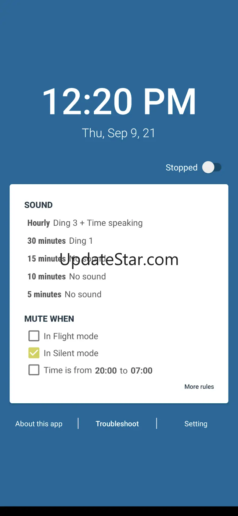 Hourly chime & Speaking clock 33