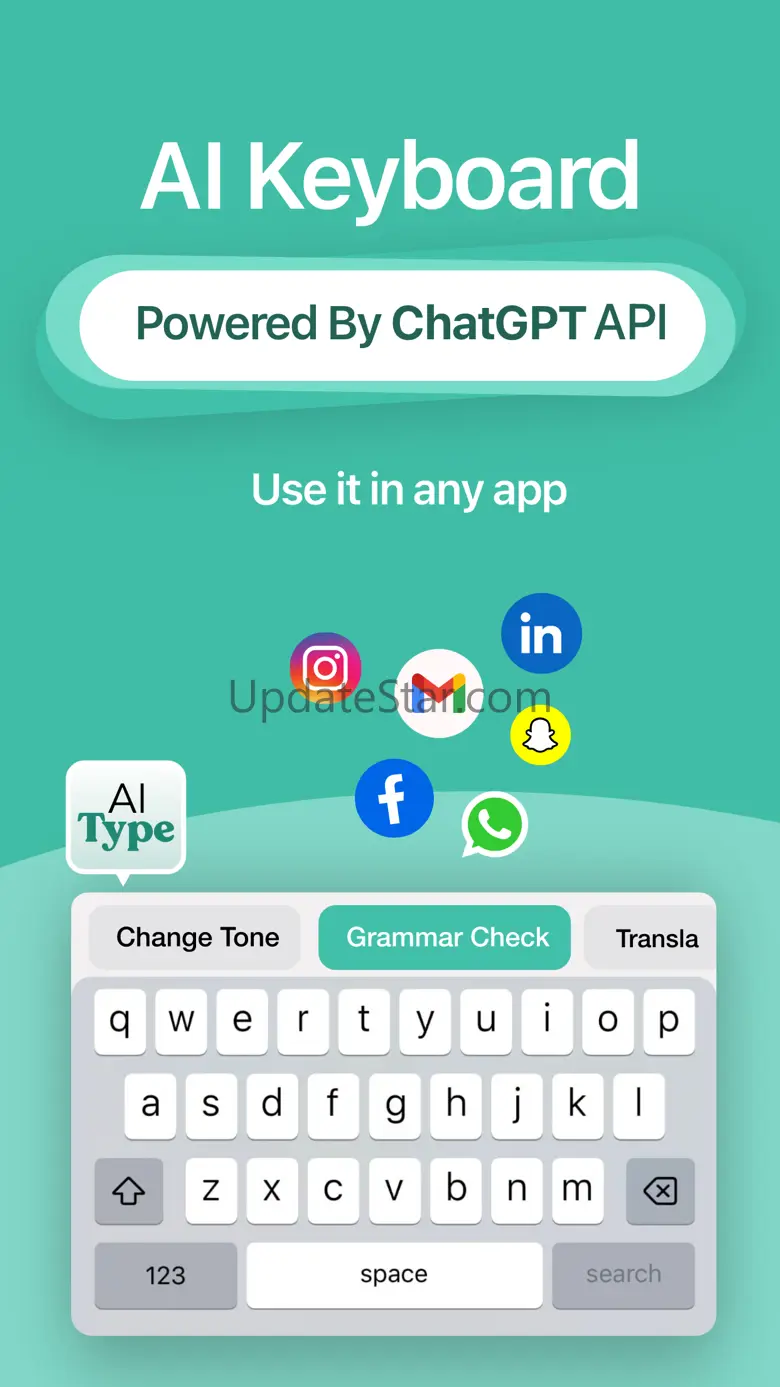 AI Keyboard Writing: AI Typer 3.8