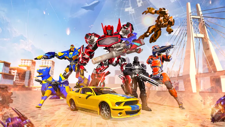 US Police Dog Robot Games 6.1