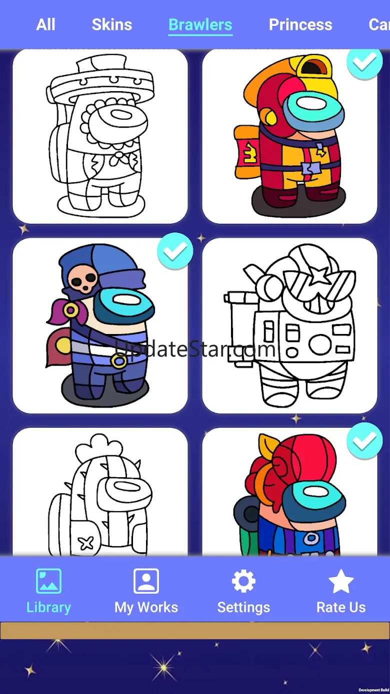 Coloring Among Us Fanart Skins 3.04