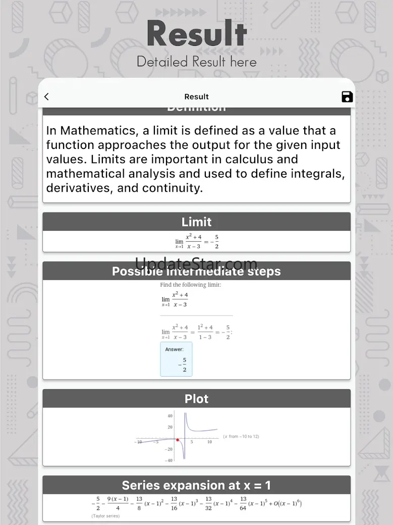 Limit Calculator Solver 1.1.2