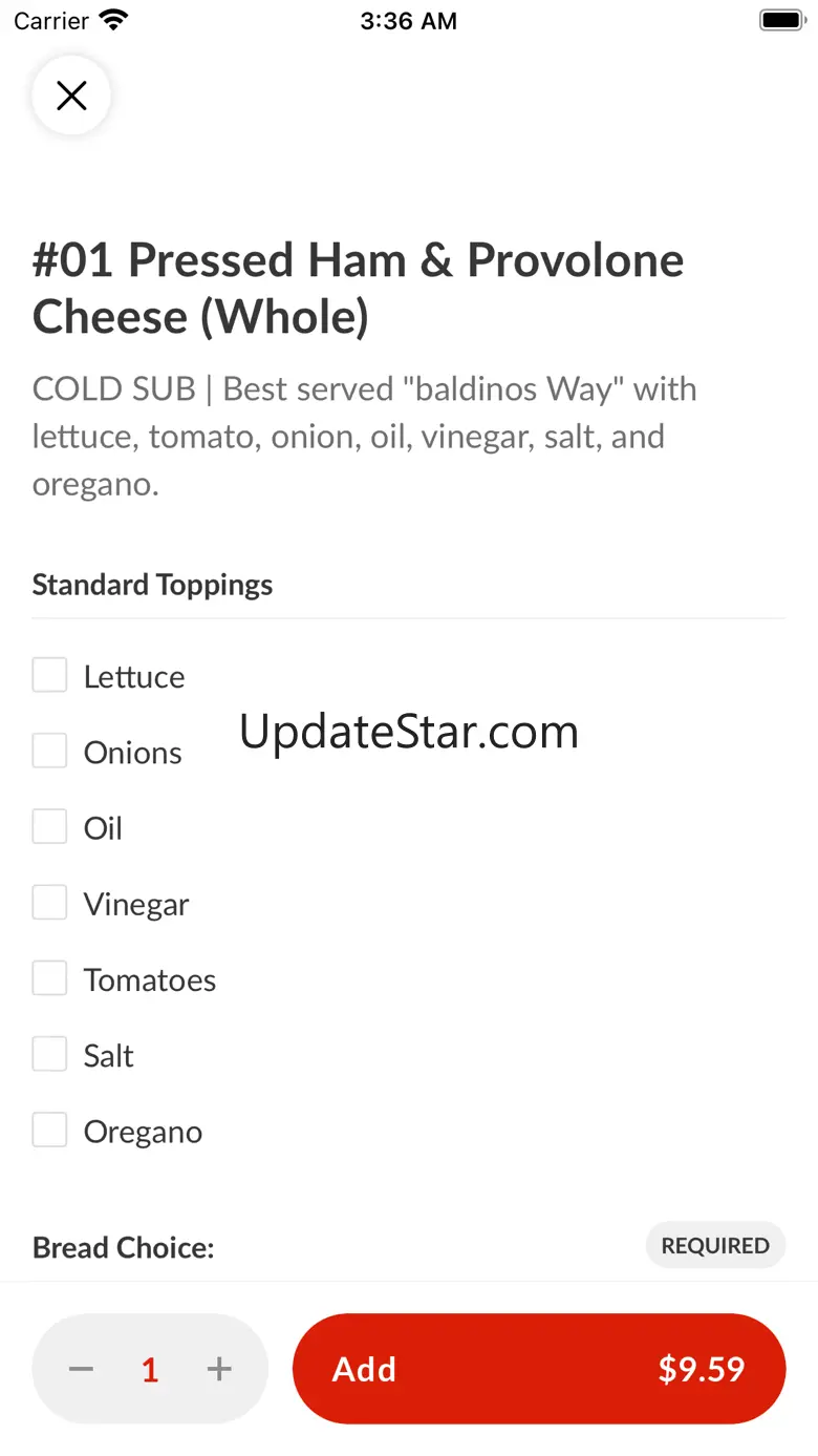 Baldinos Giant Jersey Subs 3.29.0