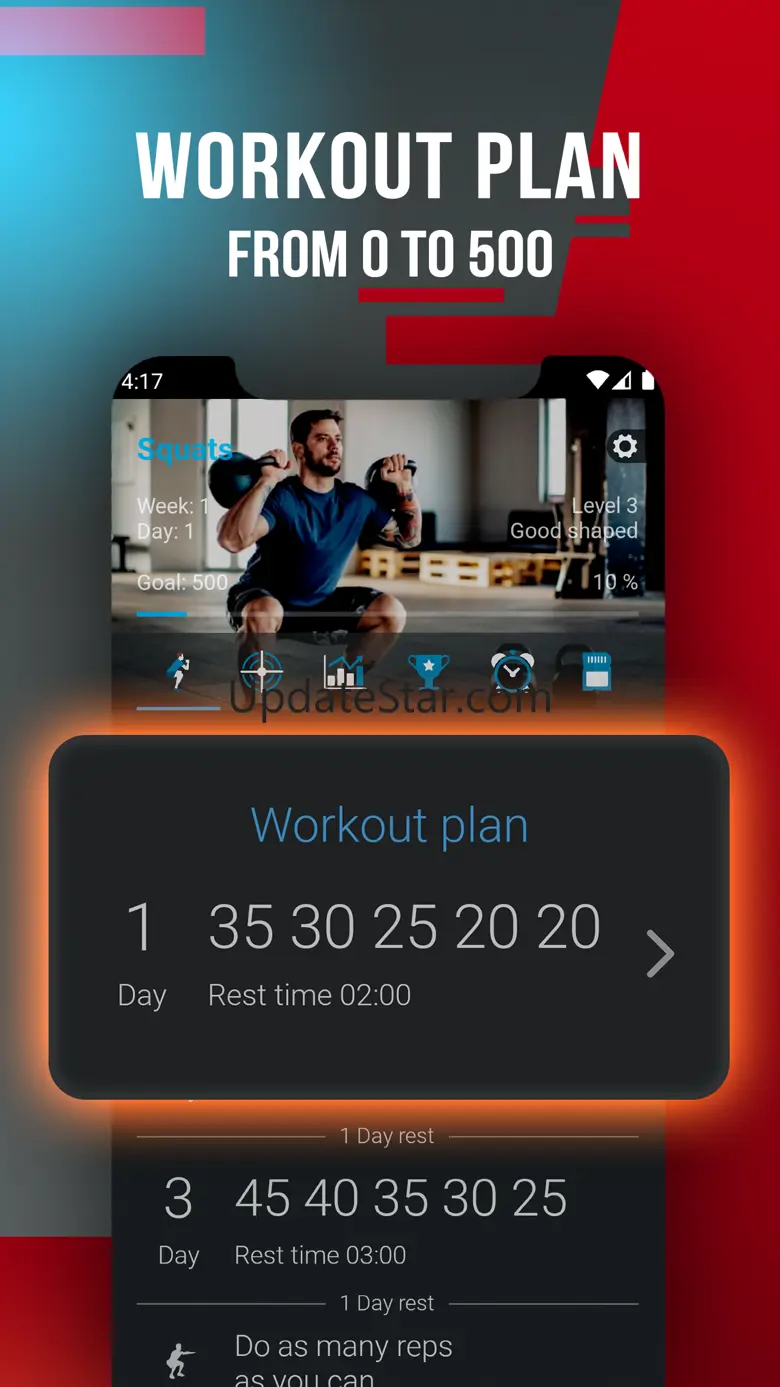 500 Squats: Legs Workout 1.1.8