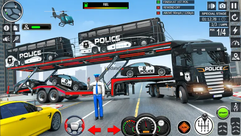 Police Cop Car Transport Truck 1.4.36