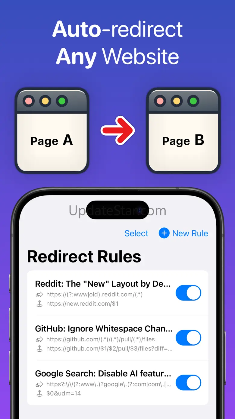 Redirect Web for Safari 6.5.1