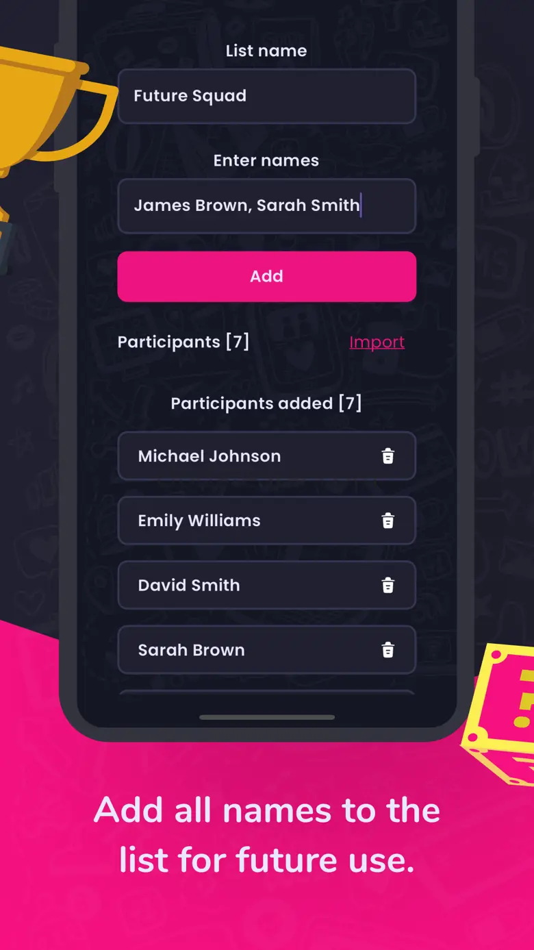 Random name picker for raffles 2.0.10