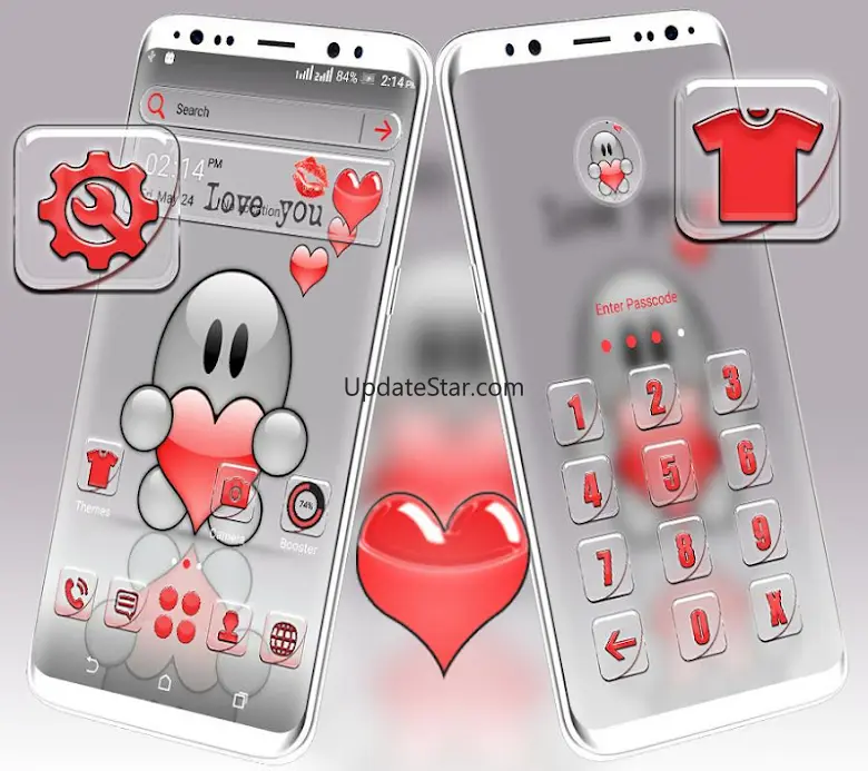 Cute Love You Launcher Theme 2.9