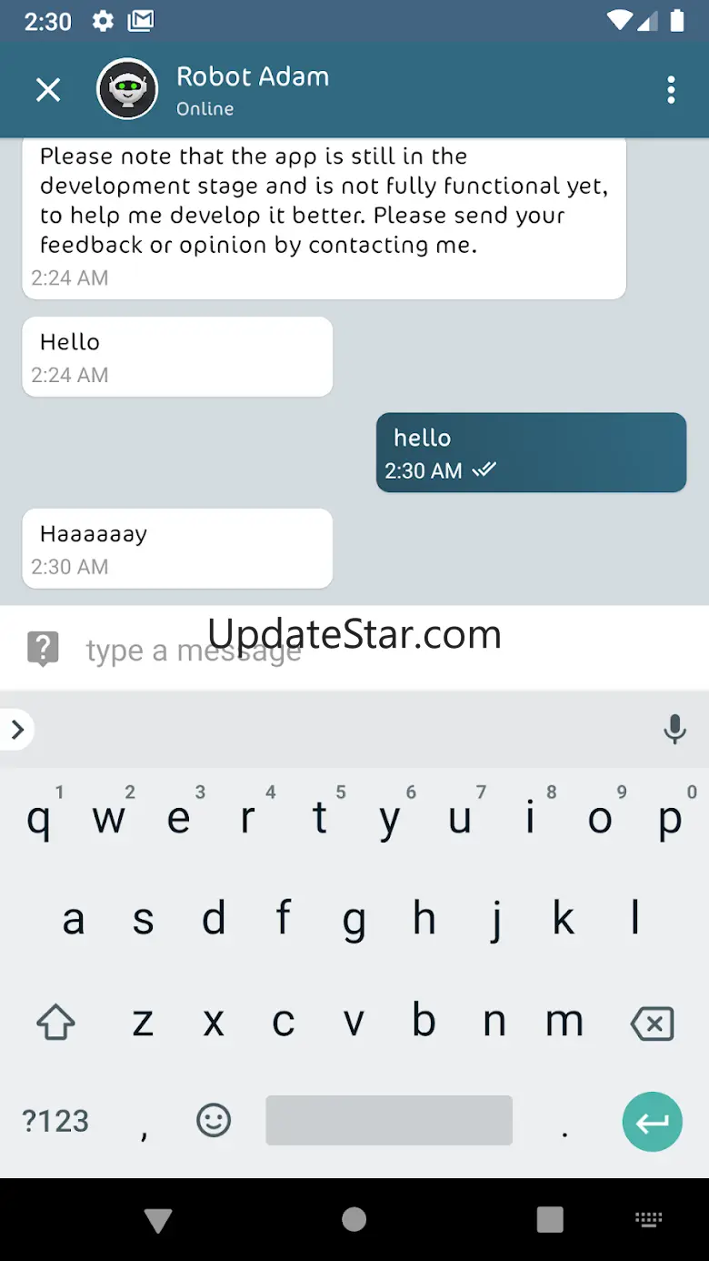 Talk to Robot Adam Offline 1.5.0