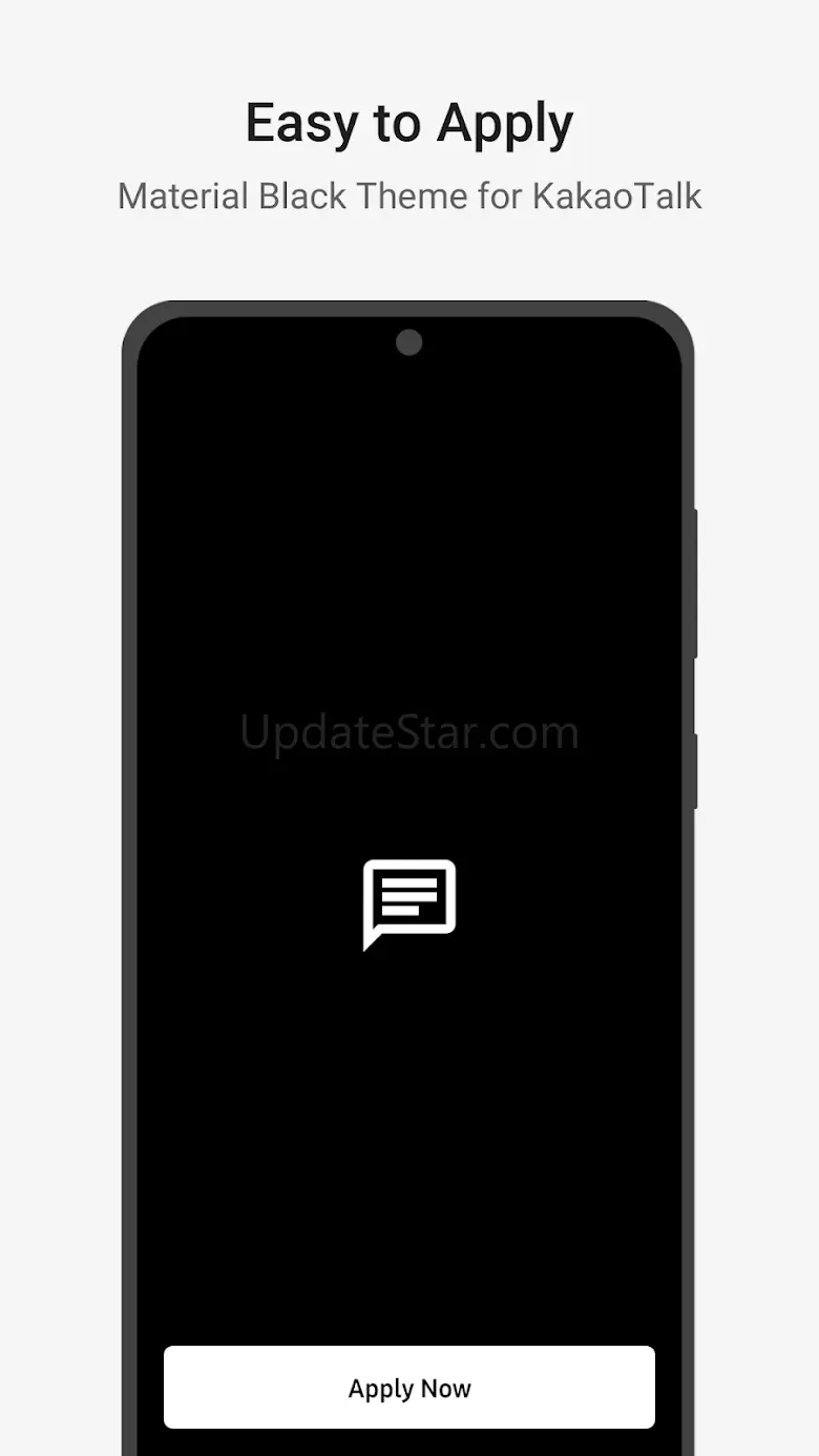 MaterialBlack－KakaoTalk Theme 8.0.1
