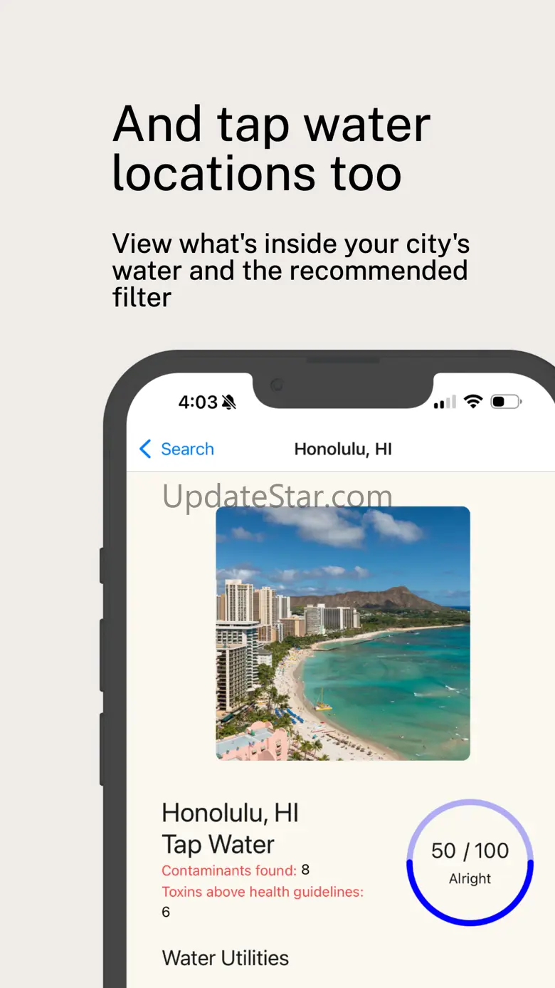 Oasis – Water Health Ratings 0.0.8