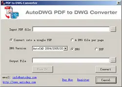 AutoDWG  PDF to DWG Converter 3.89