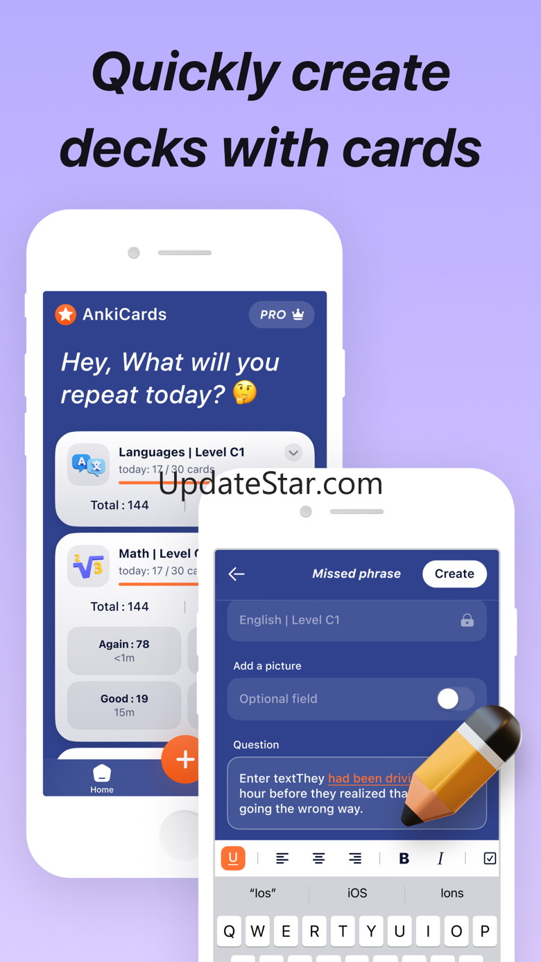 Anki Mobile, Study Flashcards 1.0