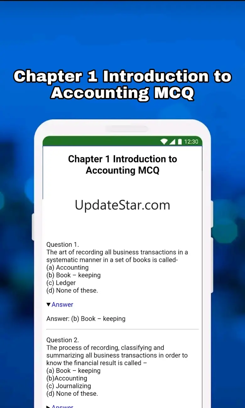 Class 11 Accountancy Solution 0.7