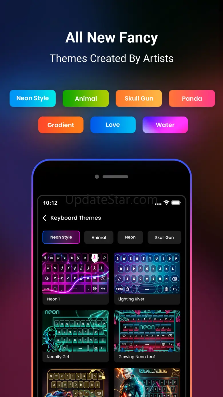 Neon LED Keyboard -RGB & Emoji 1.3