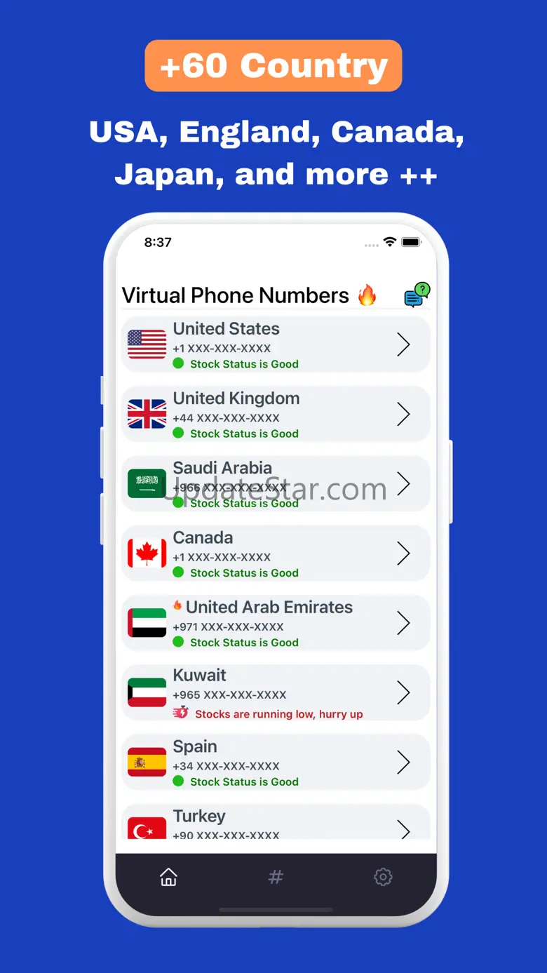 Virtual Numbers - Verify SMS 1.1