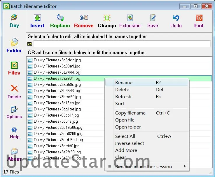 Batch FileName Editor 4.0