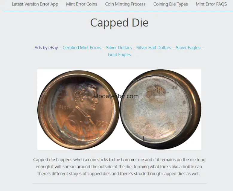 Mint Error Coins - Images - Va 1.0