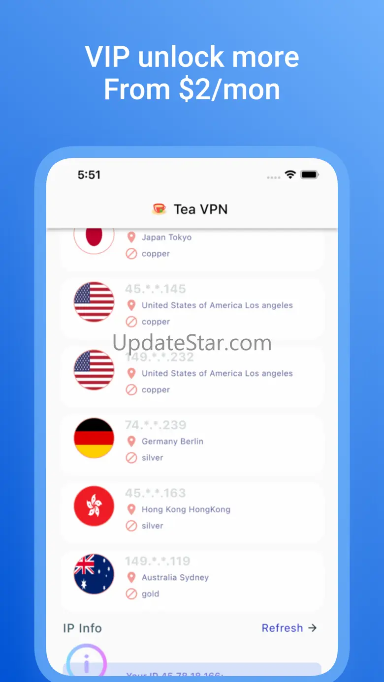 Tea VPN: flutter vpn 2024 plus 1.0.7