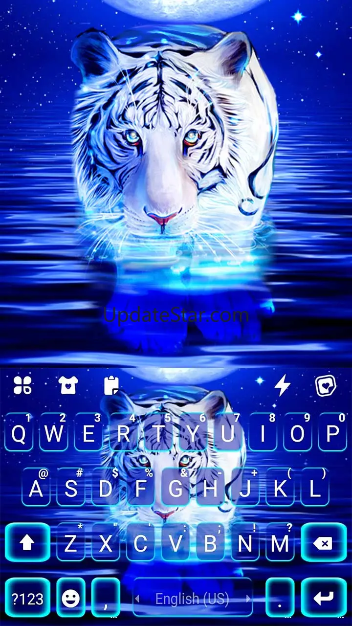 Neon Tiger 2 Keyboard Backgrou 3.0