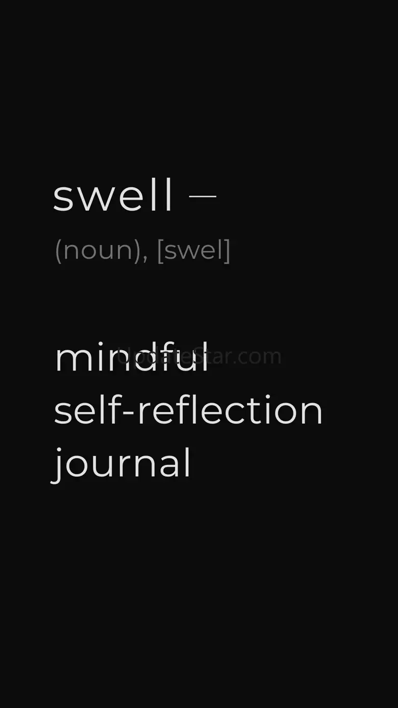daily self care journal: swell 1.1.9