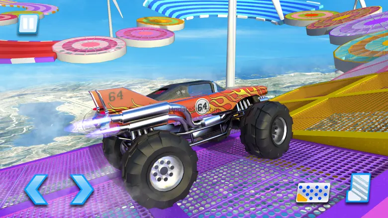 Monster Truck Stunt- Mega Ramp 1.5