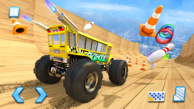 Monster Truck Stunt- Mega Ramp 1.5
