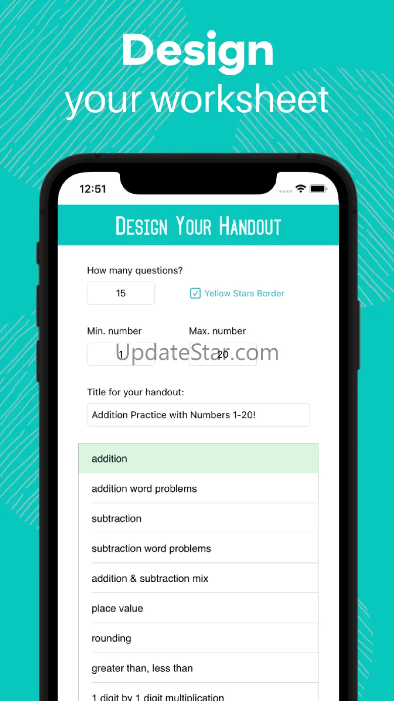 Math Worksheet Maker 1.2