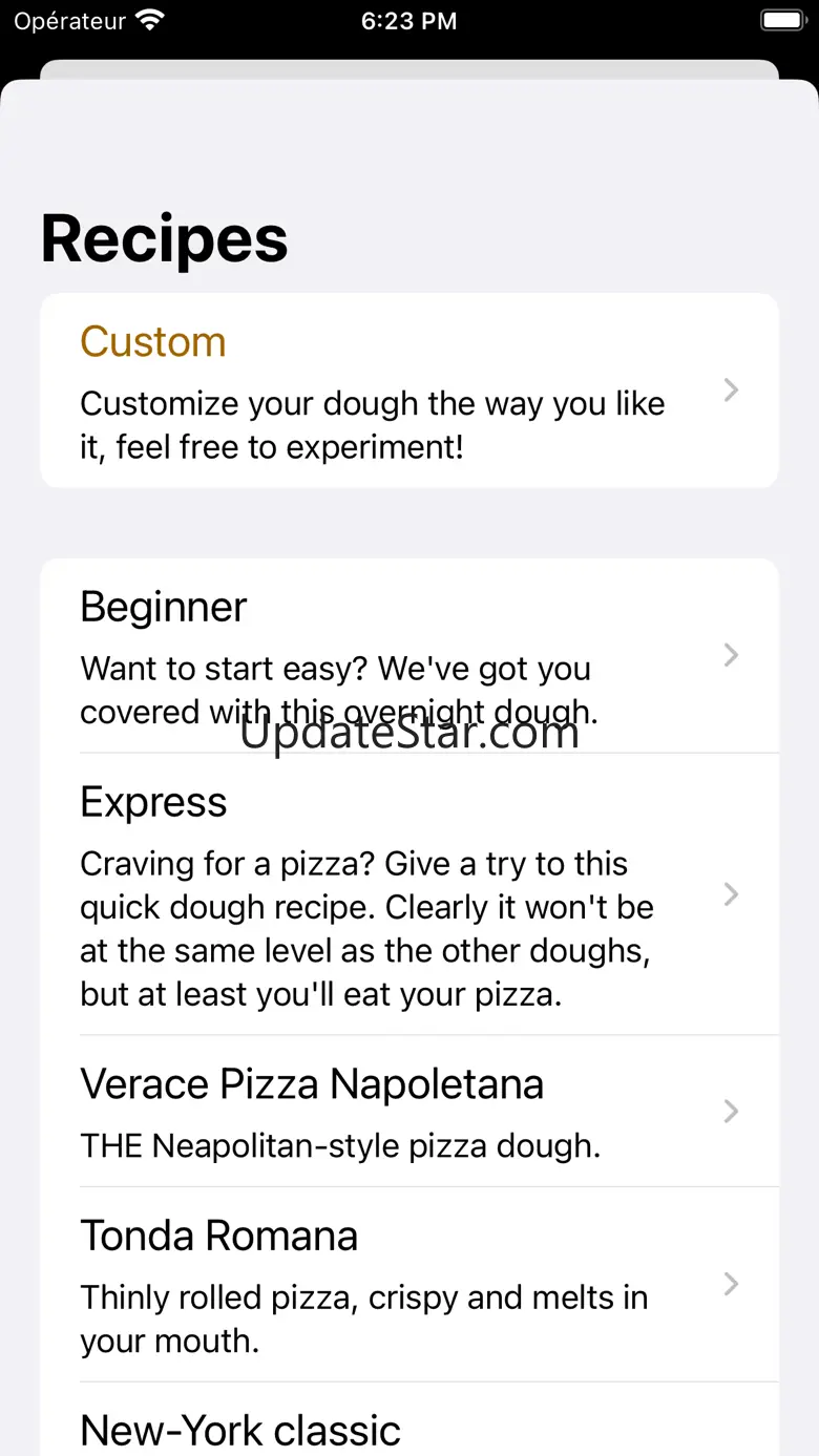 Pizza dough recipes 1.4.3