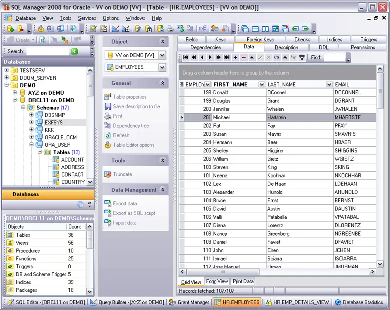 EMS SQL Manager 2007 for Oracle 3.2